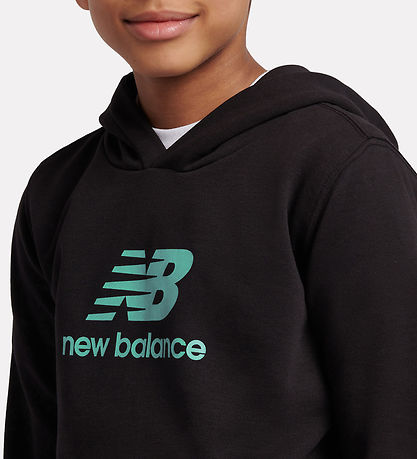 New Balance Sweatsæt - Stacked Logo - Caviar