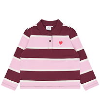 The New Bluse - Polo - TnVidette - Burgundy Striped