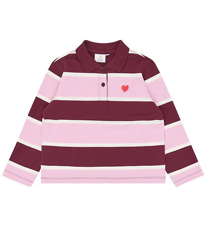 The New Bluse - Polo - TnVidette - Burgundy Striped
