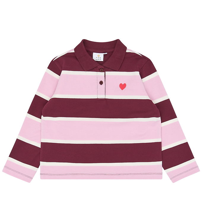 The New Polo - TnVidette - Burgundy Striped