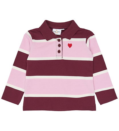 The New Bluse - Polo - TnstVidalia - Burgundy Striped