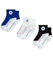 Converse Strømper - 3-pak - Sort/Hvid/Blå