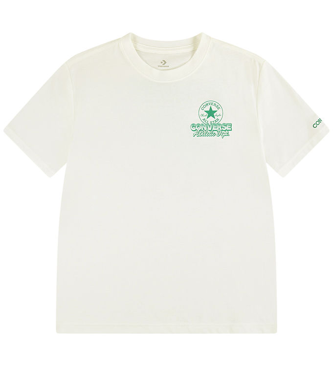 Converse T-Shirt - Egret m. Grøn