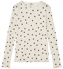 Mads Nørgaard Bluse - Pointella Trudy - Vanilla Ice/Cocoa