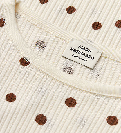 Mads Nørgaard Bluse - Pointella Trudy - Vanilla Ice/Cocoa
