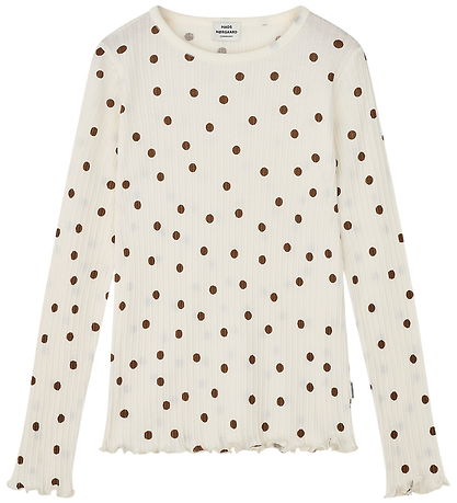 Mads Nørgaard Bluse - Pointella Trudy - Vanilla Ice/Cocoa