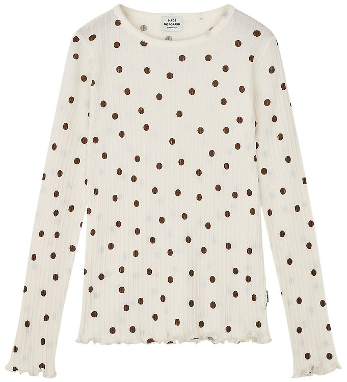 Mads Nørgaard Bluse - Pointella Trudy - Vanilla Ice/Cocoa