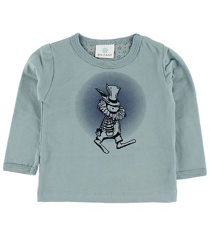 Blouse En Fant - Bleu Clair av. Clown Blouse En Fant - Bleu Clair av. Clown