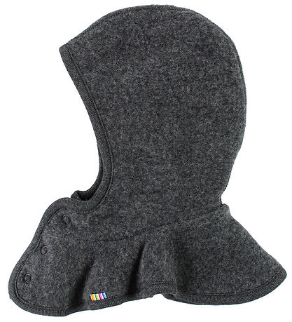 Cagoule Joha - Laine/Coton - 2 Couches - Gris Foncé Cagoule Joha - Laine/Coton - 2 Couches - Gris Foncé