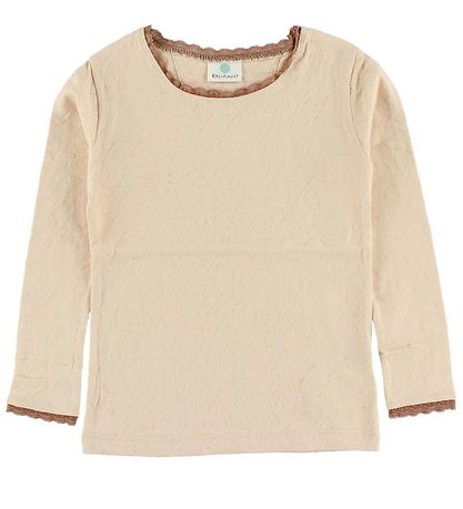 En Fant Blouse - Peach w. Pointelle En Fant Blouse - Peach w. Pointelle