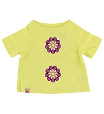 AlbaBaby T-shirt - Gul m. Blomst AlbaBaby T-shirt - Gul m. Blomst