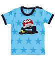 Freds World T-Shirt - Hellblau m. Rot Auto Freds World T-Shirt - Hellblau m. Rot Auto