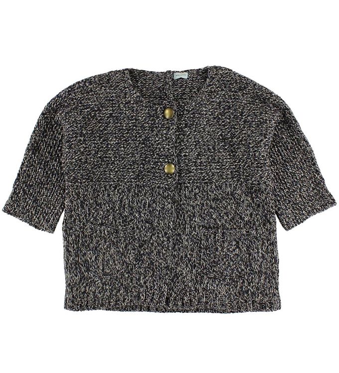 Mini A Ture Cardigan - Strik - Blå/Hvid