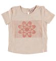 Noa Noa miniature T-shirt - Light rose w. Flower