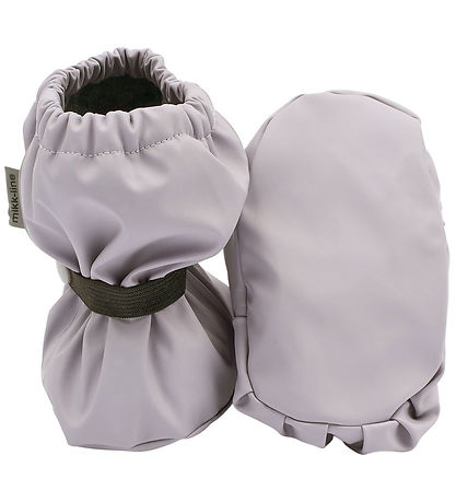 Mikk-Line Overtrækssko m. Fleece - PU - Lavender Gray