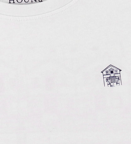 Hound T-shirt - HdAnton - City Back print - Bone White/ Navy