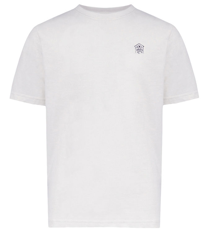 Hound T-shirt - HdAnton - City Back Print - Bone White/Navy m. S