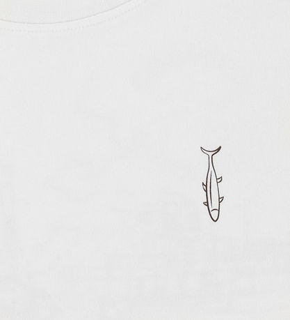 Hound T-shirt - HdAnton - City Back print - Bone White/ Brown