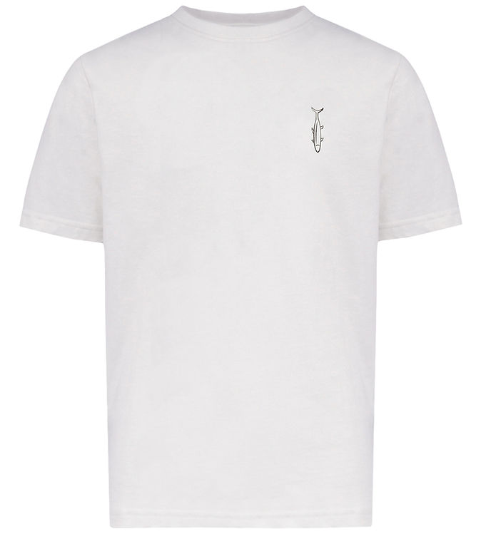 Hound T-shirt - HdAnton - City Back Print - Bone White/Brun m. O