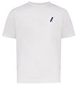 Hound T-shirt - HdAnton - City Back print - Bone White/ Blue