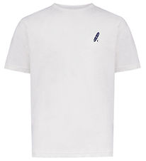 Hound T-shirt - HdAnton - City Back print - Bone White/ Blue