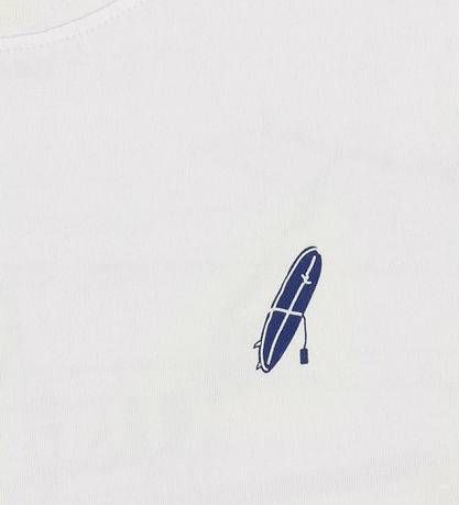 Hound T-shirt - HdAnton - City Back print - Bone White/ Blue