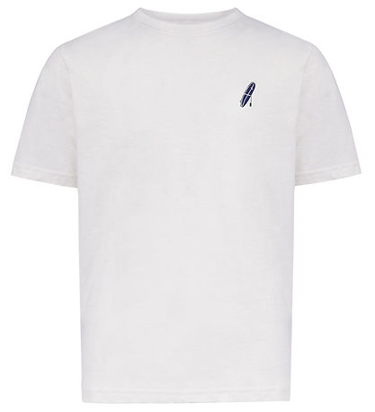Hound T-shirt - HdAnton - City Back print - Bone White/ Blue