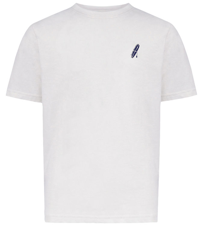 Hound T-shirt - HdAnton - City Back print - Bone White/Blå m. Kl