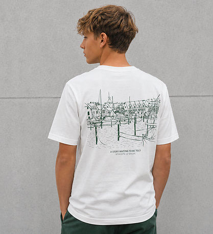 Hound T-shirt - HdAnton - Svendborg Back Print - Bone White/Gree