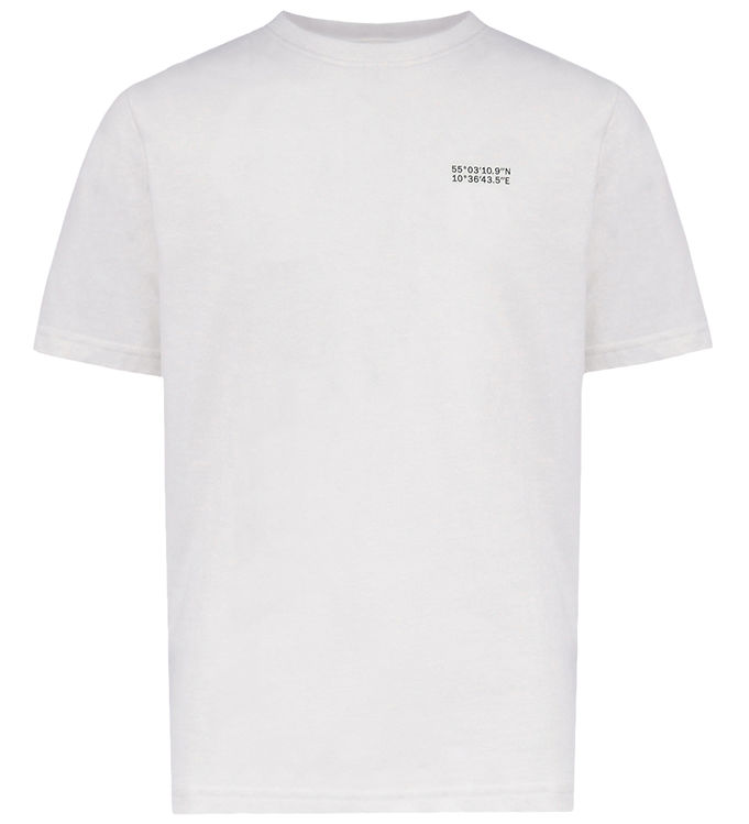 Hound T-shirt - HdAnton - City Back Print - Bone White/Green m.