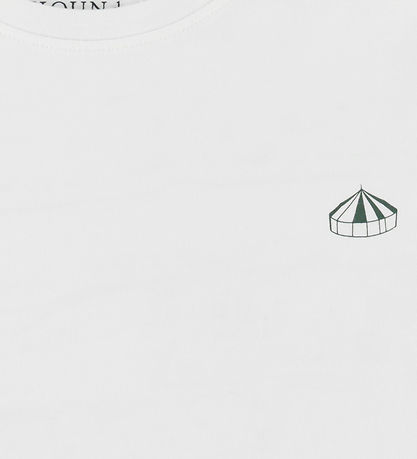 Hound T-shirt - HdAnton - City Back print - Bone White/ Dark Gre