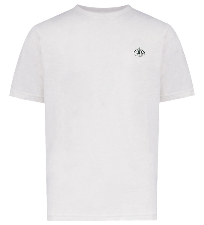 Hound T-shirt - HdAnton - City Back Print - Bone White/Dark Gree