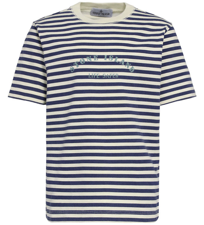 Stone Island T-shirt - Plaster/Blåstribet