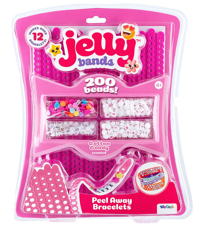 Jelly Bands Kreasæt - Peel Away Armbånd - Cotton Candy