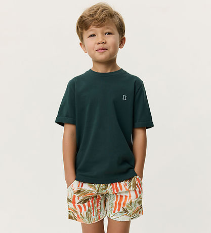 Les Deux T-shirt - Core Contrast - Pine Green