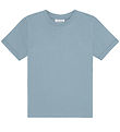 Les Deux T-shirt - Core Contrast - Faded Denim Blue