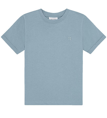 Les Deux T-shirt - Core Contrast - Faded Denim Blue