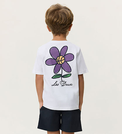 Les Deux T-shirt - Flower - White