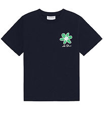 Les Deux T-shirt - Flower - Dark Navy