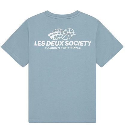 Les Deux T-shirt - Exhibition - Faded Denim Blue