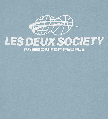 Les Deux T-shirt - Exhibition - Faded Denim Blue