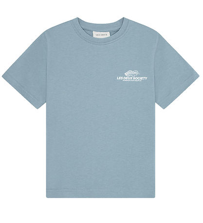 Les Deux T-shirt - Exhibition - Faded Denim Blue