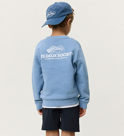 Les Deux Sweatshirt - Exhibition - Faded Denim Blue