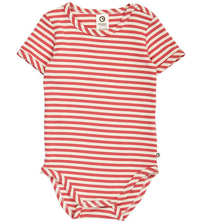 Müsli Body k/æ - Rib - Mineral Red/ Tofu