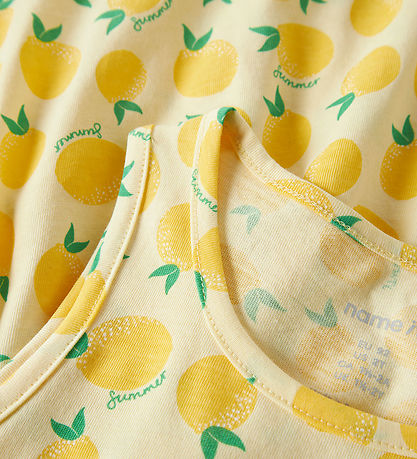 Name It Kjole - NmfVineo - Double Cream/Lemons