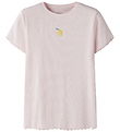 Name It T-shirt - Rib - NkfVivemma - Cradle Pink/Lemon