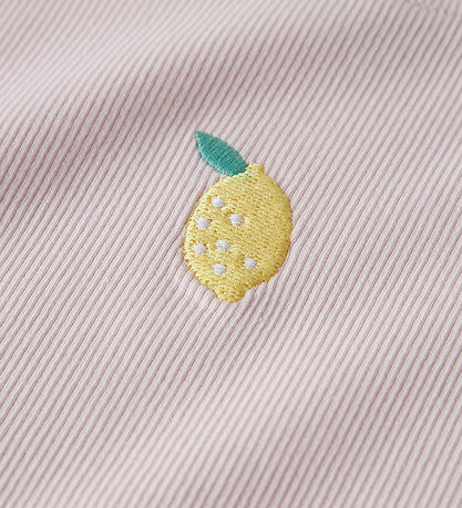 Name It T-shirt - Rib - NkfVivemma - Cradle Pink/Lemon