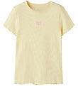 Name It T-shirt - Rib - NkfVivemma - Double Cream/Butterfly