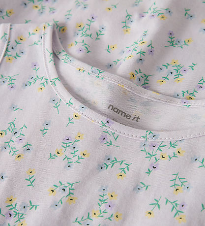 Name It Kjole - NfkVigga - Lavender Fog/Little Flower