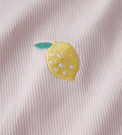 Name It Kjole - Rib - NkfVivemma - Cradle Pink/Lemon